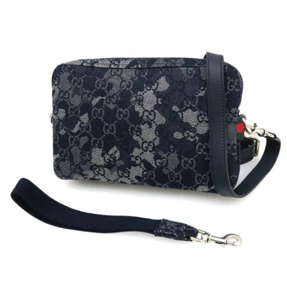 Gucci GG Denim Shoulder Bag